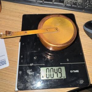 Vintage Copper & Brass Chafing Dish Alcohol Fuel Burner - Candle Holder